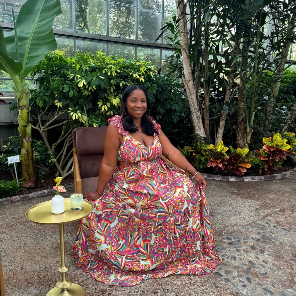Vibrant Multicolor Maxi Dress